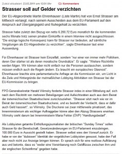 KleineZeitung-23032011 Zum Vergrößern Bild anklicken.